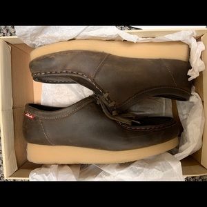 Clarks Pandora Wallabee Brown Leather Casual  8.5